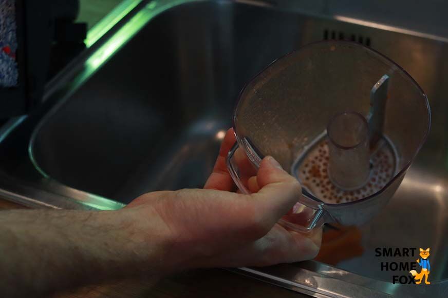 Entleeren des Schmutzwassertanks